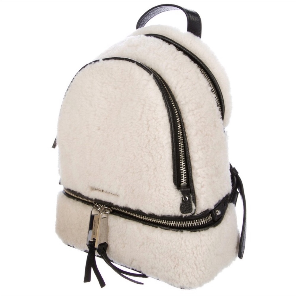 MICHAEL KORS RHEA SHEARLING BACKPACK - Picture 3 of 5